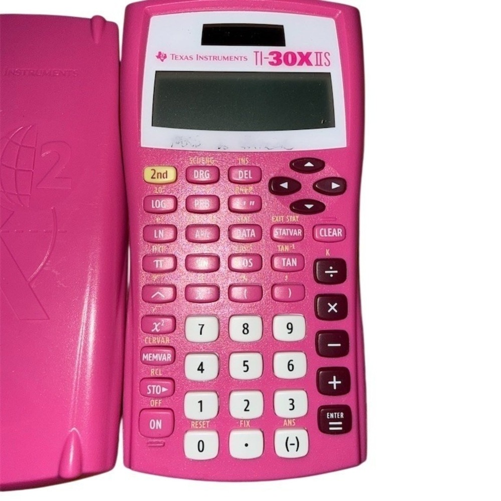 Texas‎ Instruments TI-30X IIS Scientific Calculator Pink w/ Slide Cover